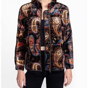 Johnny Was Women's Size Large Full Zip Boho pockets Dolman Quilted‎ Jacket New